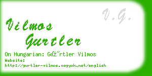 vilmos gurtler business card